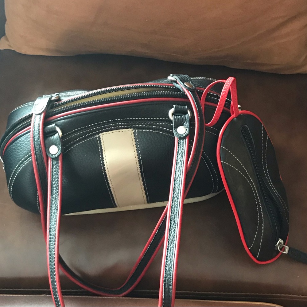 NWOT Alaluna Leather Bag with case.